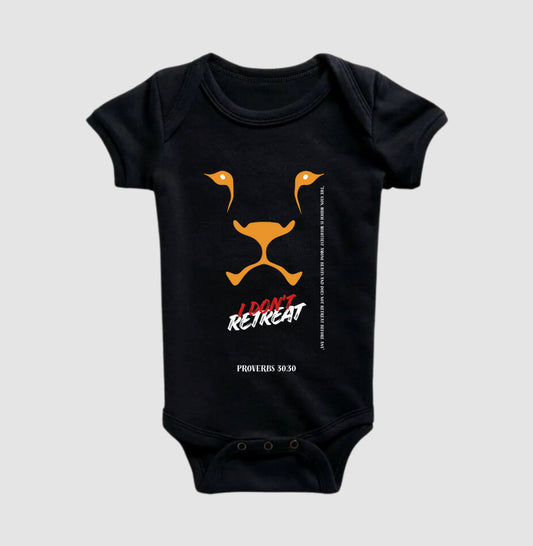 Children's Bodysuit "I Don't Retreat - Lion"
