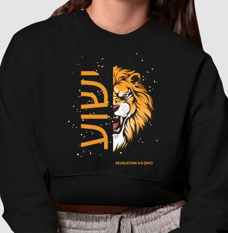 Cropped Sweatshirt Lion Revelation 5:5