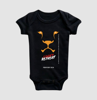 Children's Bodysuit "I Don't Retreat - Lion"